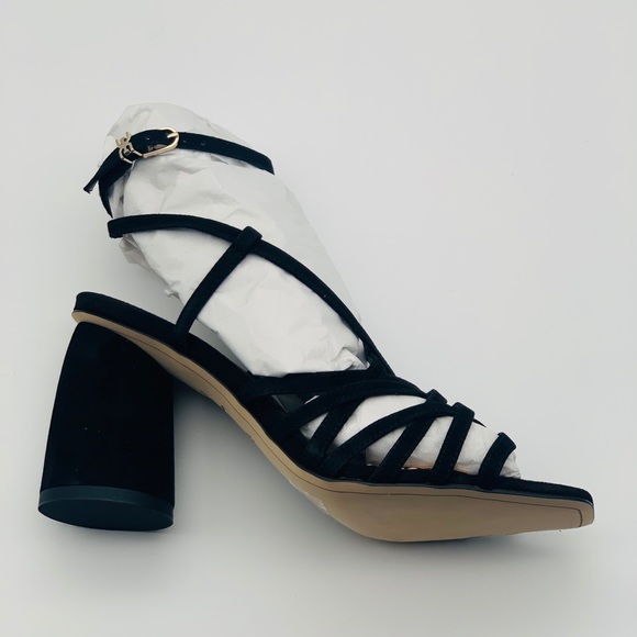 Sam Edelman Doffodil Suede Black Sandals - Picture 9 of 11
